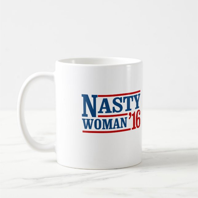 Eklige Frau 2016 - Präsidentenwahl -- Presid Kaffeetasse (Links)