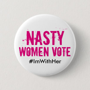 Eklige Frauen-Abstimmung: Ich bin mit ihrem Knopf Button
