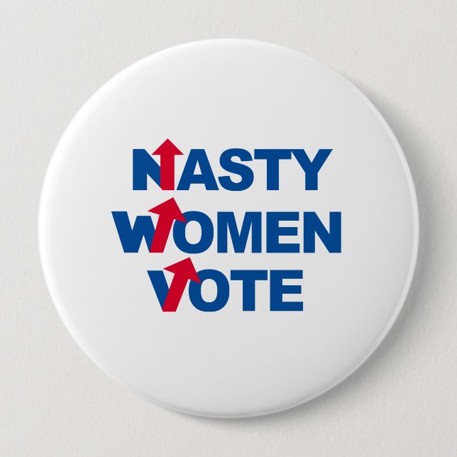 Eklige Frauen-Abstimmung -- Präsidentschaftswahl Button (Vorderseite)