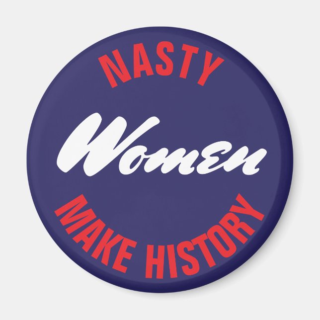 Eklige Frauen machen politische Pushs aus der Gesc Magnet (Vorne)