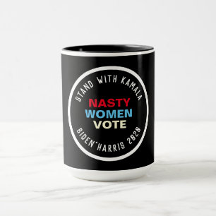 Eklige Frauen stimmen mit Kamala ab Tasse