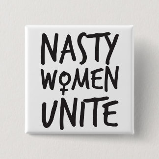 Eklige Frauen vereinigen Knopf Button