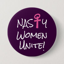 "Eklige Frauen vereinigen! "mit rosa Frauensymbol