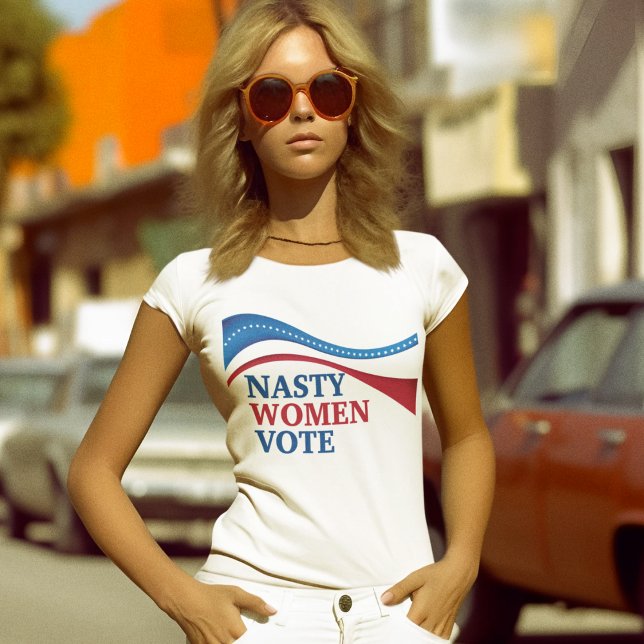 Eklige Frauen wählen amerikanische Fahne Feministi T-Shirt (Von Creator hochgeladen)