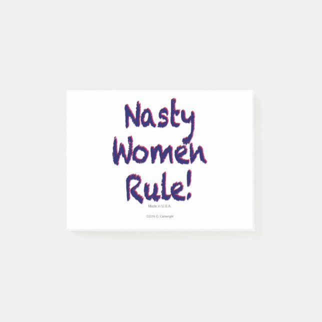Eklige Frauenherrschaft Post-it Klebezettel (Vorderseite)