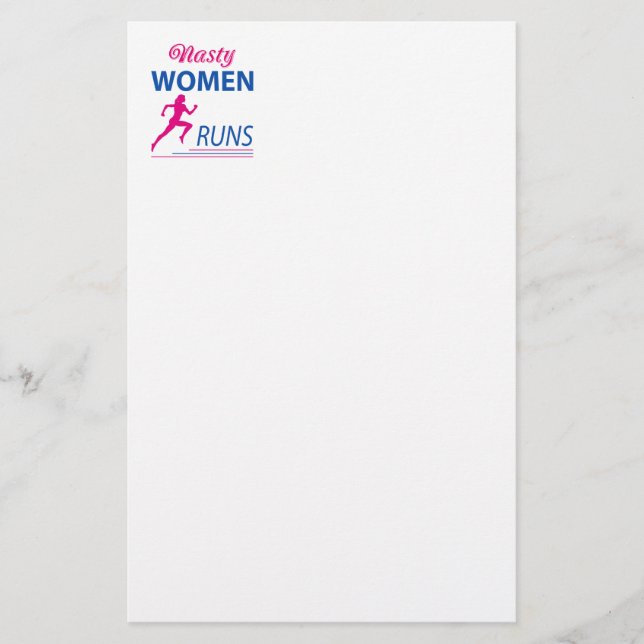 Eklige Frauenrennen Briefpapier (Vorderseite)