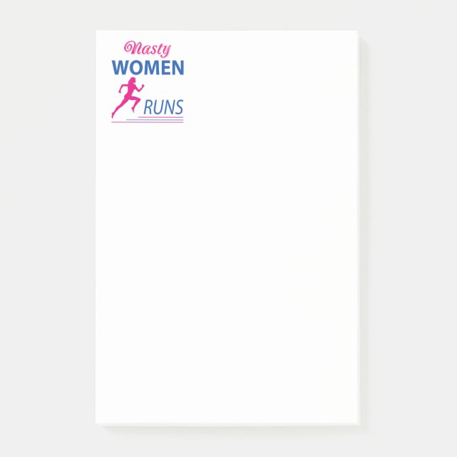 Eklige Frauenrennen Post-it Klebezettel (Vorderseite)