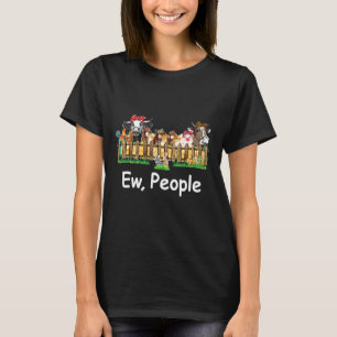 Eklige Leute Färse Kuh Huhn Schaf Schwein Landwirt T-Shirt