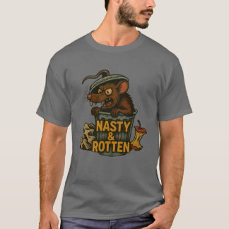 Eklige und Rottenratte in Müll kann grafisch darge T-Shirt