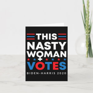 Eklige weibliche Wählerin Biden Harris 2020 weibli Karte