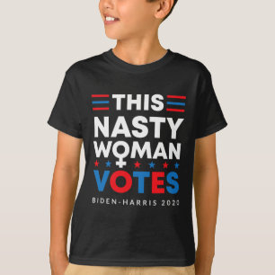 Eklige weibliche Wählerin Biden Harris 2020 weibli T-Shirt