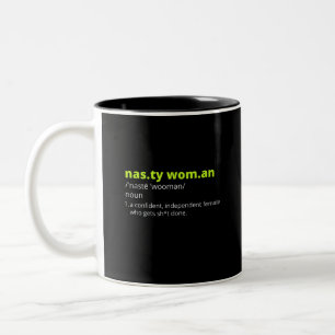 Eklige Wörterbuchdefinition Zweifarbige Tasse