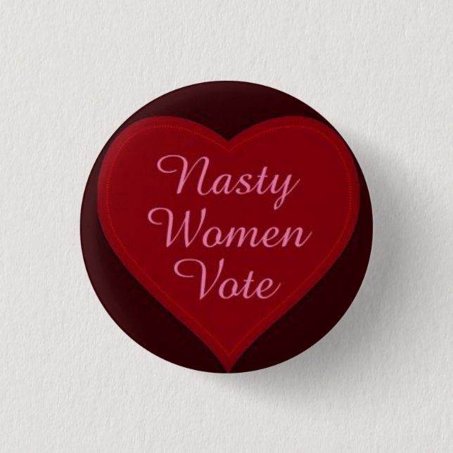 ekliger Frauenabstimmungsknopf Button (Vorderseite)