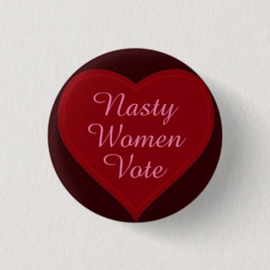 ekliger Frauenabstimmungsknopf Button