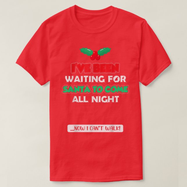 Ekliger Weihnachtsurlaub Dirty Weihnachtsmann Weih T-Shirt (Design vorne)
