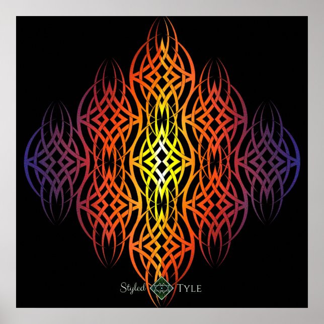 Eklipse-Dreiergruppe (Regenbogen) Poster (Vorne)
