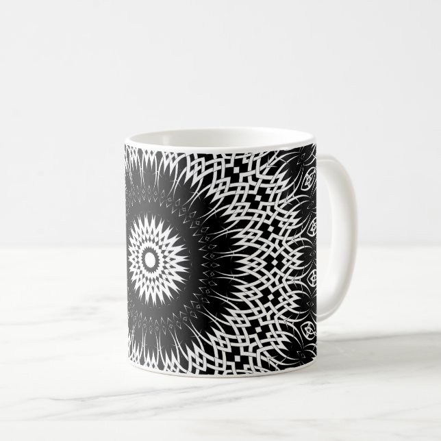 Eklipse-Mandala 2 Kaffeetasse (VorderseiteRechts)