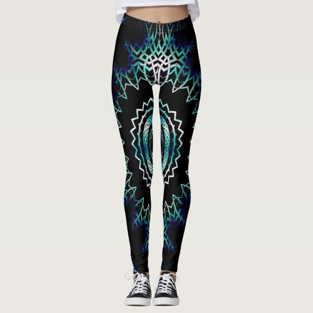 Eklipse Soundwave Kreuz Leggings (Vorderseite)