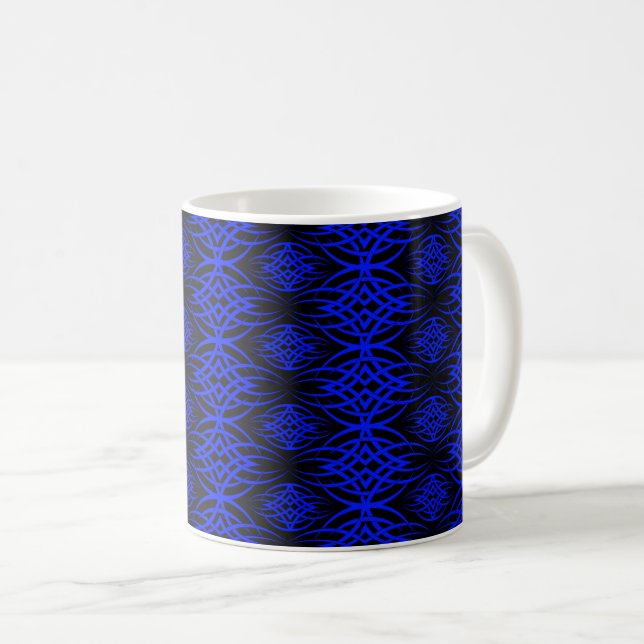 Eklipse-Tapete (blau) Kaffeetasse (VorderseiteRechts)