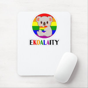 Ekoalaty Equality Gay Koala Bear Funny LGBT Rainbo Mousepad