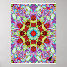 Ektoplasma Kinetic Collage Kaleidoskop Poster