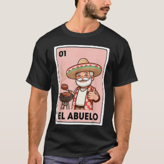 El Abuelo Grilling Grandpa Mexikanisches Bingo T-Shirt