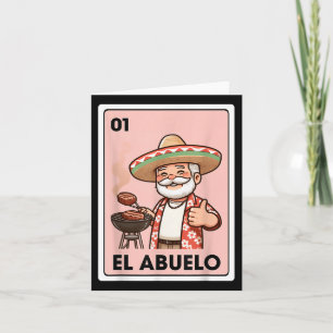 El Abuelo Grilling Opa Mexikanische Bingokarte Karte