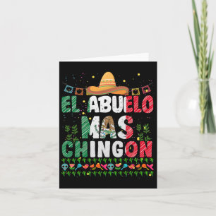El Abuelo Mas Chingon Mexican Abuelito Vathers Day Karte