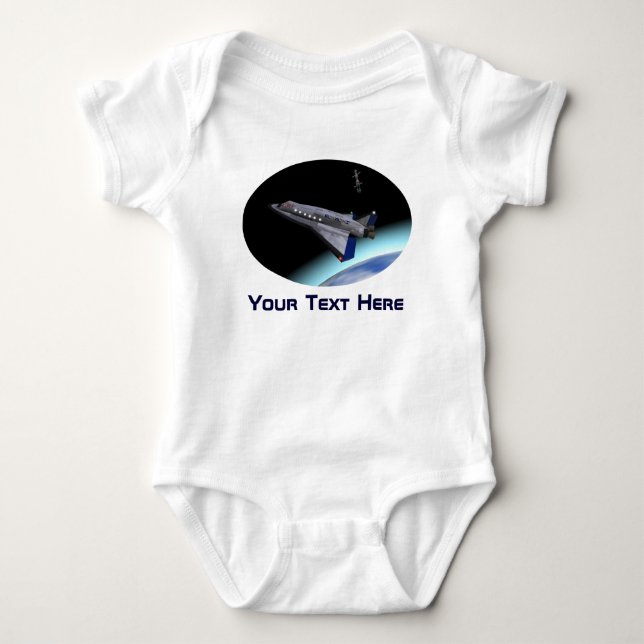El Al Maslool Space Shuttle Baby Strampler (Vorderseite)