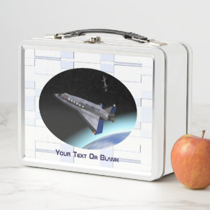 El Al Maslool Space Shuttle Metall Lunch Box