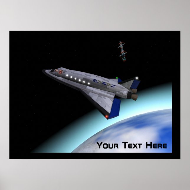 El Al Space Shuttle Poster (Vorne)