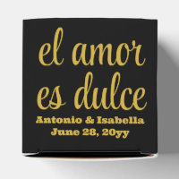 El amor es dulce Hochzeitsempfang Leckerei für Gäs