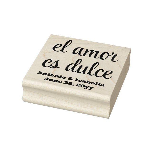 El amor es dulce Hochzeitsempfang Leckerei für Gäs Gummistempel (Stempel)