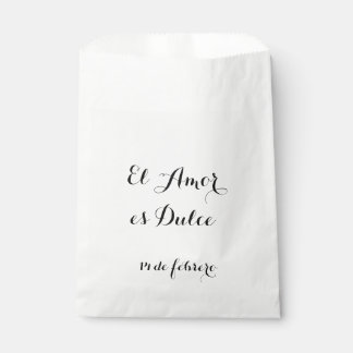 El Amor es Dulce - Passen Sie diese Gefälligkeitst Geschenktütchen