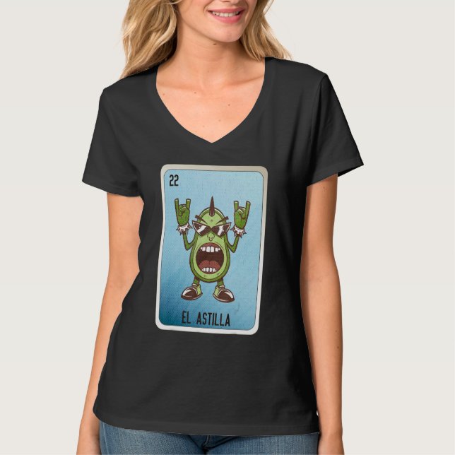 El Astilla Mexican Slang Lottery Bingo Cards T-Shirt (Vorderseite)