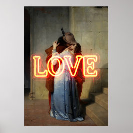 El Bacio Remix – Neon-„LOVE“-Wandkunst & Merch Poster