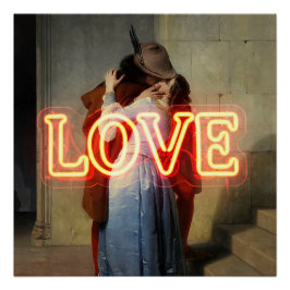 El Bacio Remix – Neon „LOVE“ Wandkunst & Merchandi Poster