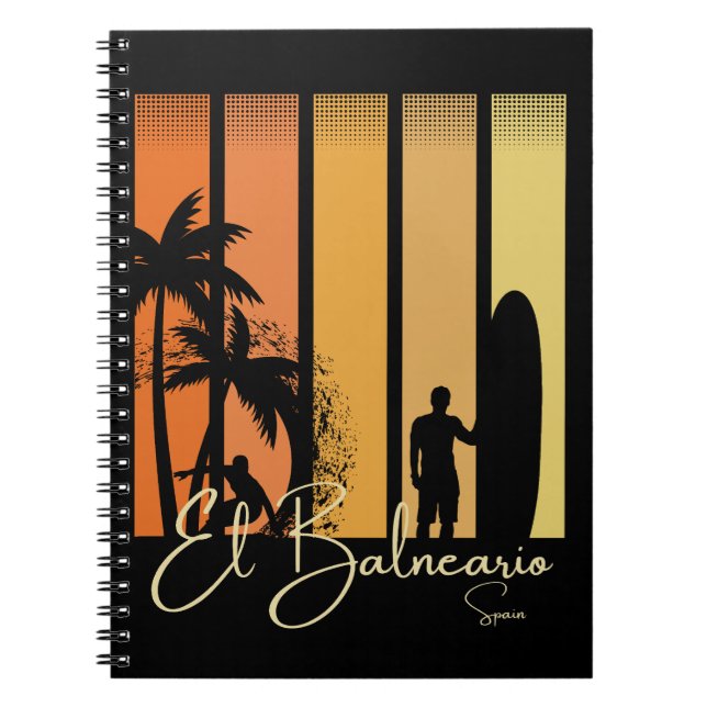 El Balneario Spanien Surfstrand Notizblock (Vorderseite)