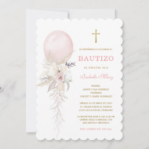 El Bautizo invitación de nuestra hi Einladung