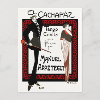 El Cachafaz Tango Postkarte