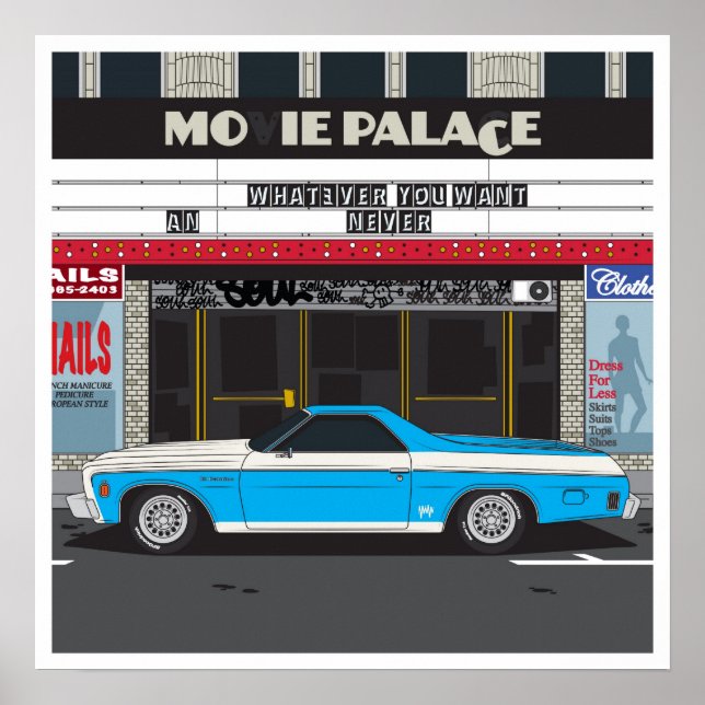 El Camino, 19"x19" Poster (Vorne)