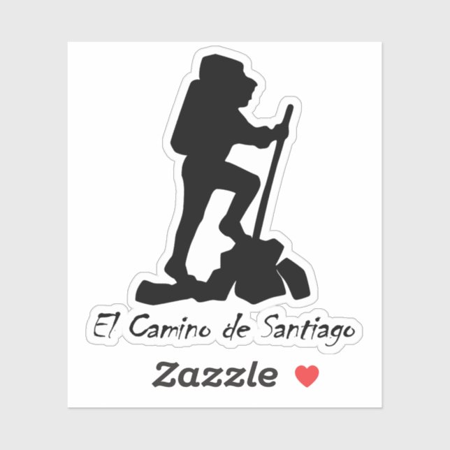 El Camino de Santiago - Bucket List Hip Aufkleber (Blatt)