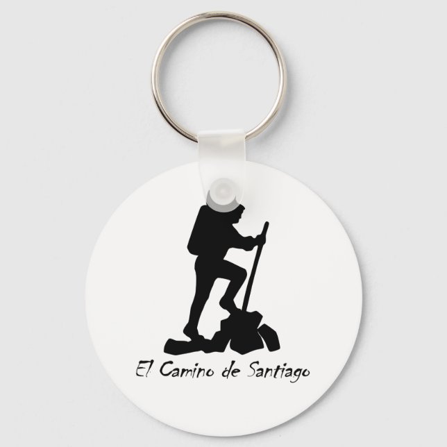 El Camino de Santiago - Bucket List Hip Schlüsselanhänger (Vorderseite)