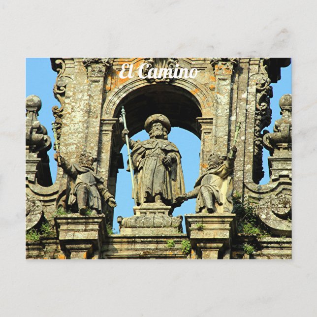 El Camino: Kathedrale Santiago de Compostela, Span Postkarte (Vorderseite)