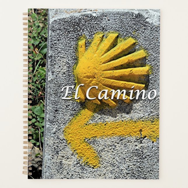 El Camino: Muschel und Pfeil, Spanien Planer (Vorderseite)