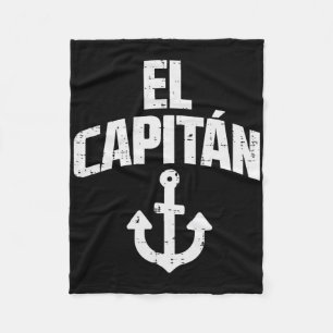 El Capitan Anchor Bootsbesitzer Captain Yacht Ship Fleecedecke