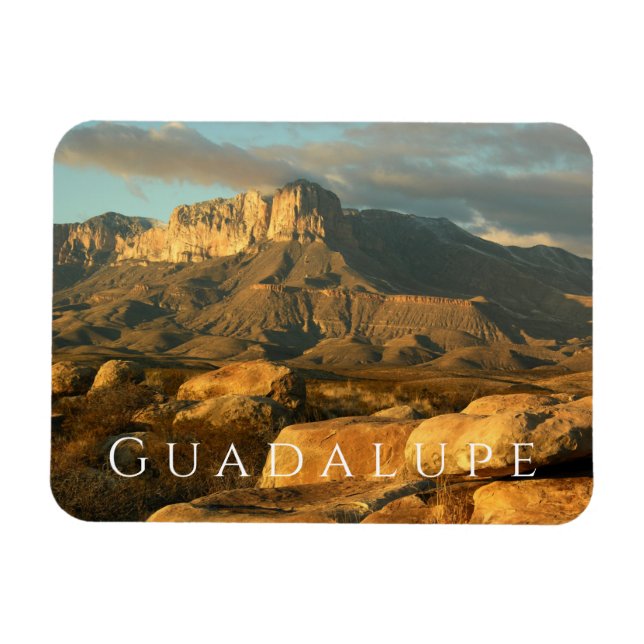 El Capitan at Sunset, Guadalupe Mountains NP Magnet (Horizontal)