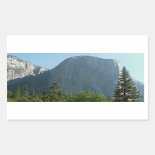 El Capitan aus dem Yosemite Nationalpark Rechteckiger Aufkleber