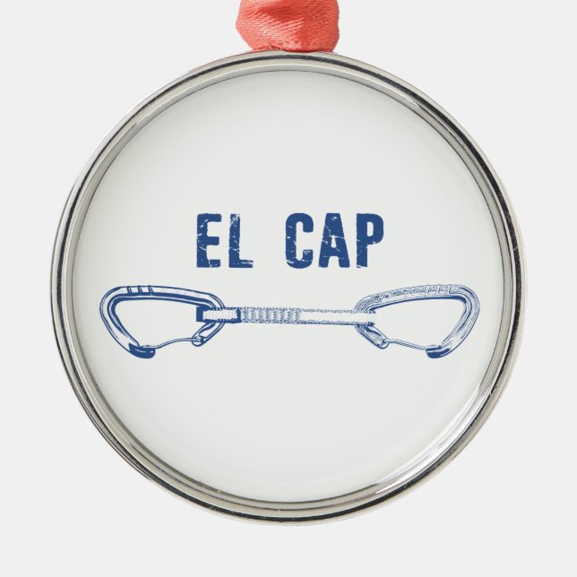 El Capitan Climbing Quickziehung Ornament Aus Metall (Vorne)