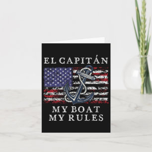 El Capitan Mein Boot Meine Regeln Pontoon Captain Karte